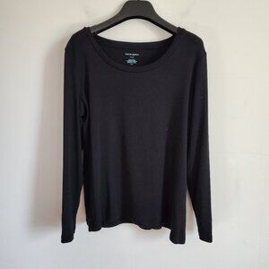 Ladies SZ L Cynthia Rowley Black T-Shirt